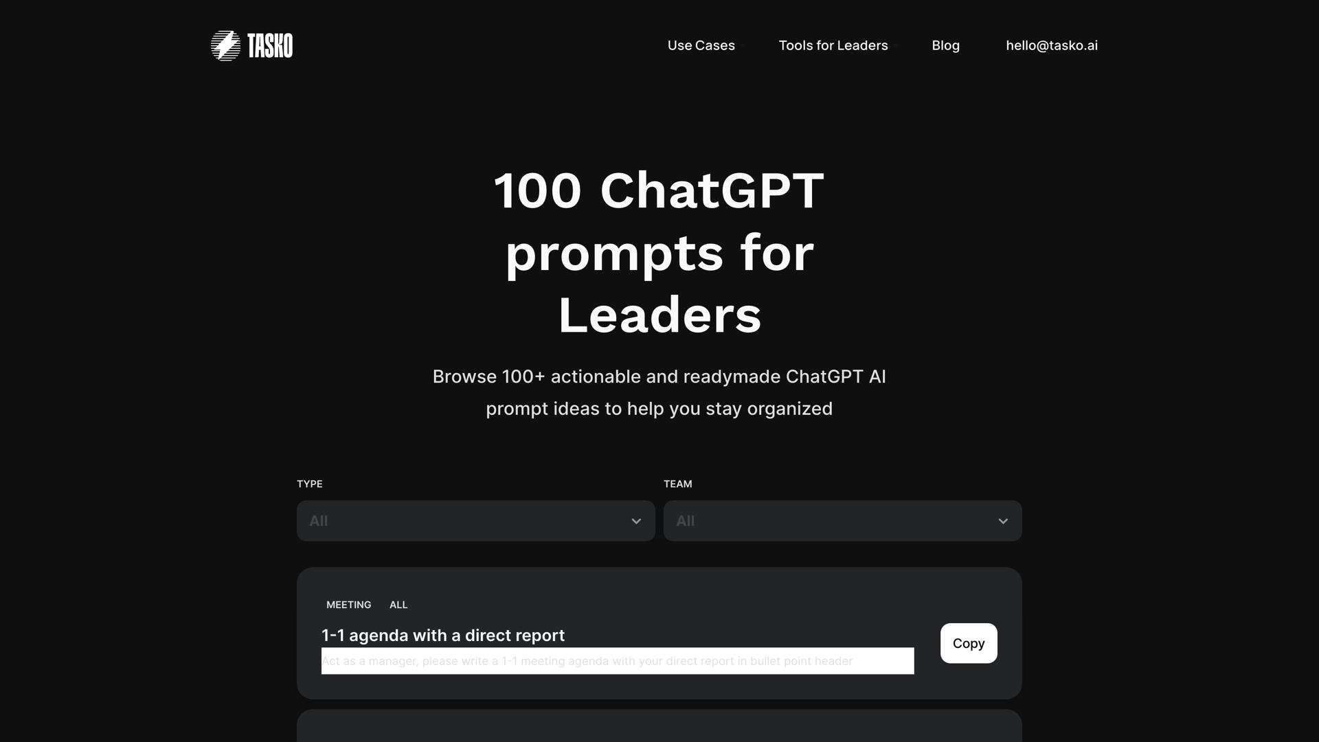 100 ChatGPT Prompts for Leaders