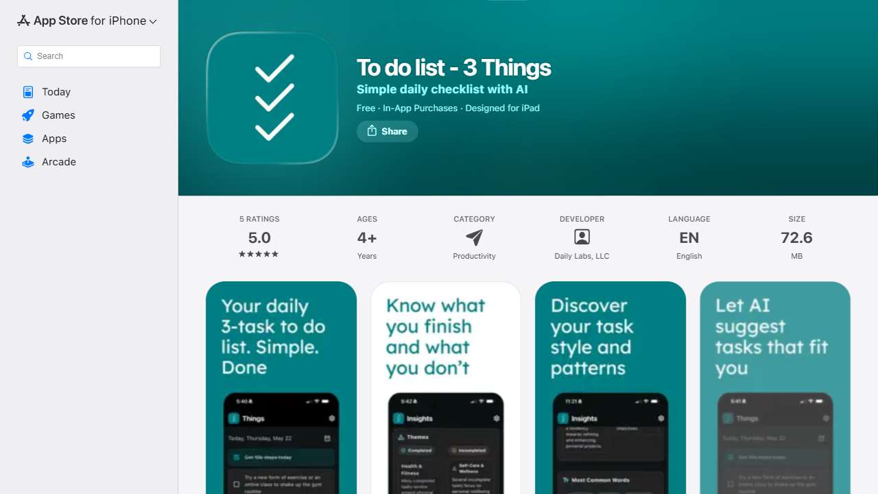 3 Things - AI Tasks Tracker