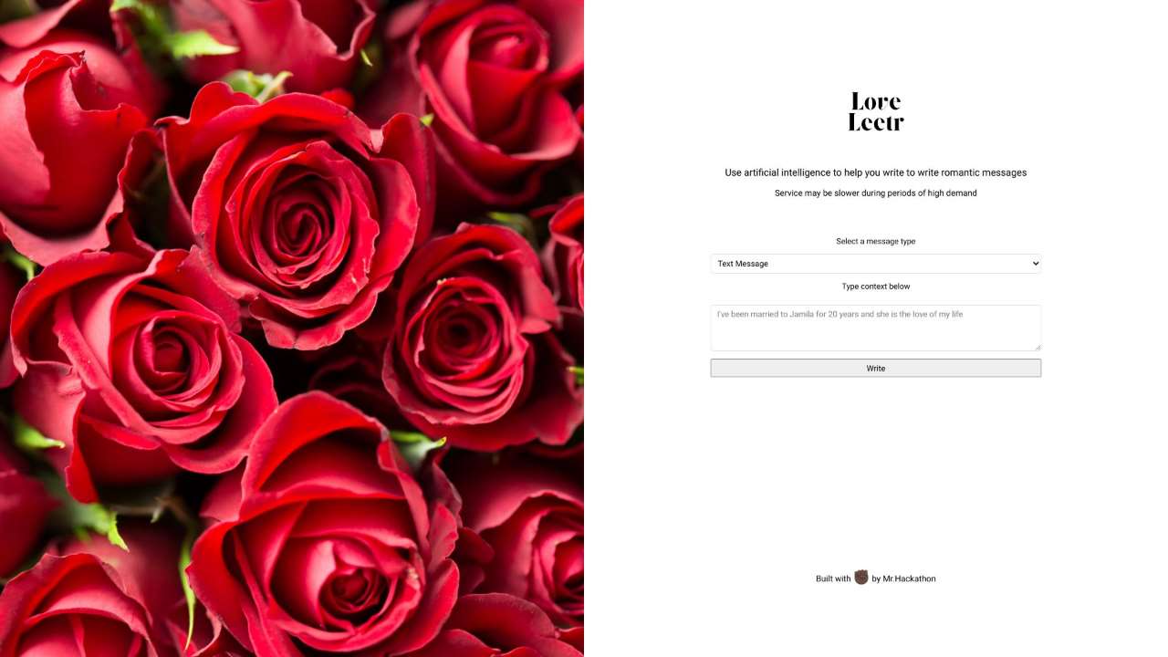 AI-Powered Message Writing Tool