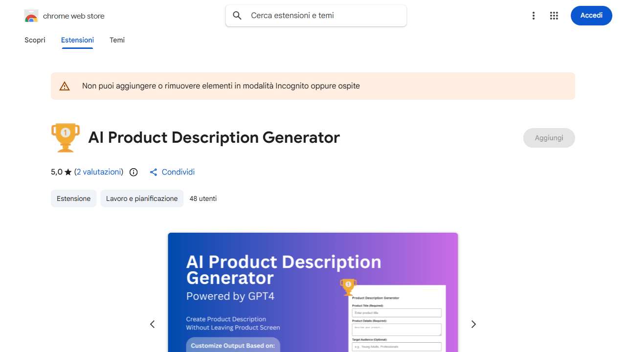 AI-Powered Product Description Generator