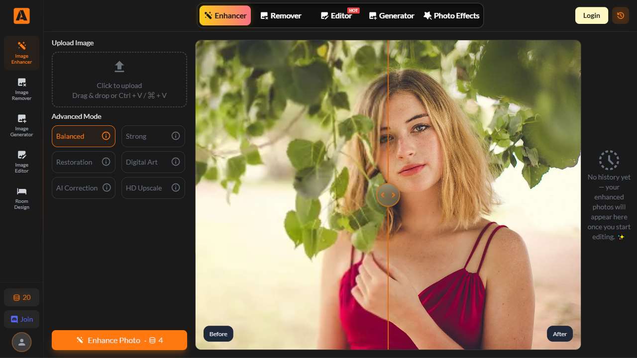 AIEnhancer - Free AI Photo Enhancer