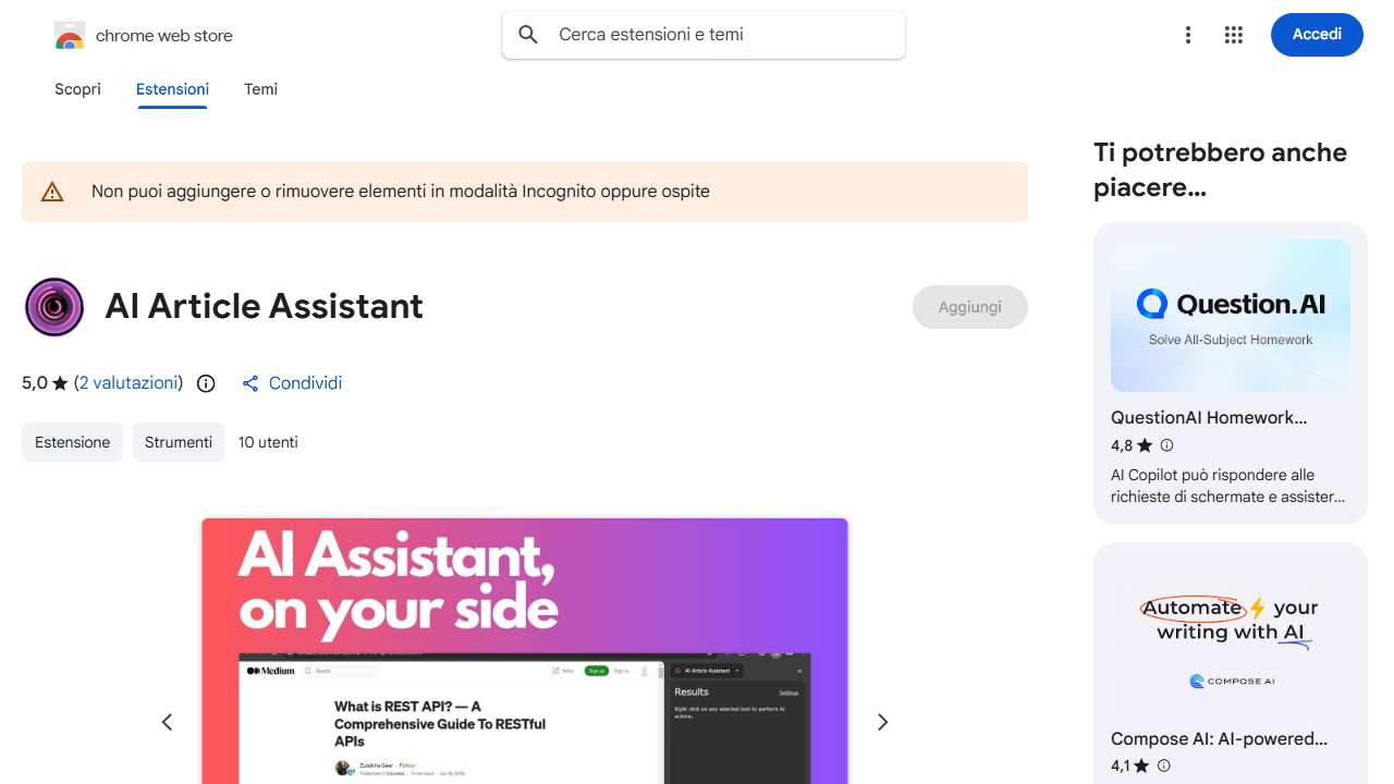 AI Article Assistant
