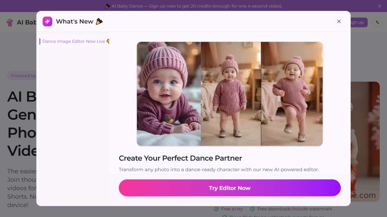 AI Baby Dance