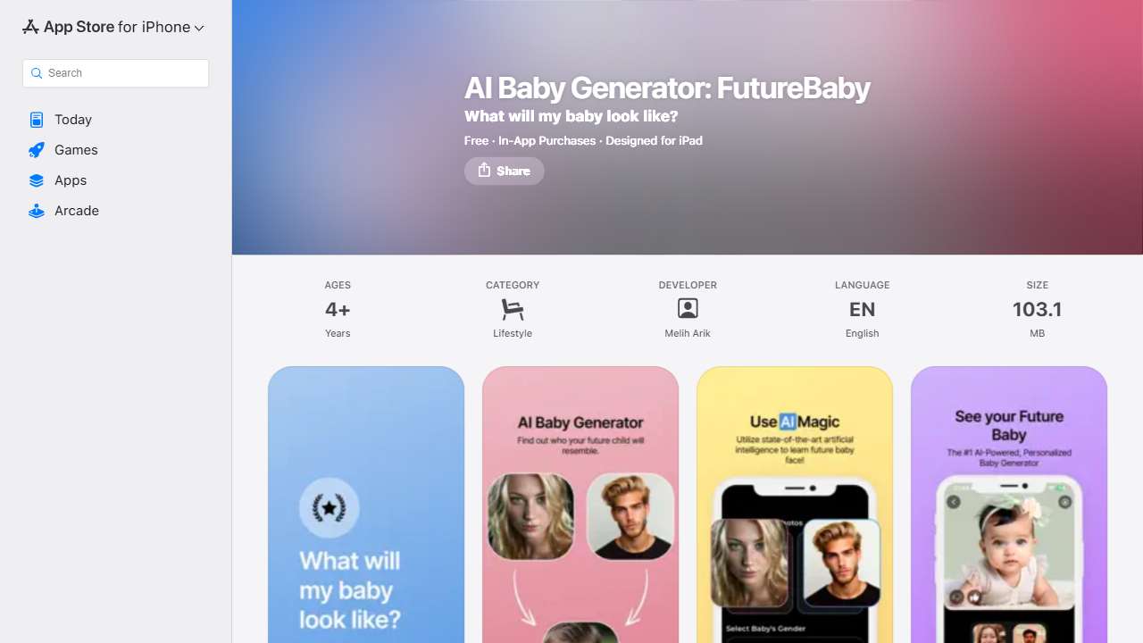 AI Baby Generator: FutureBaby