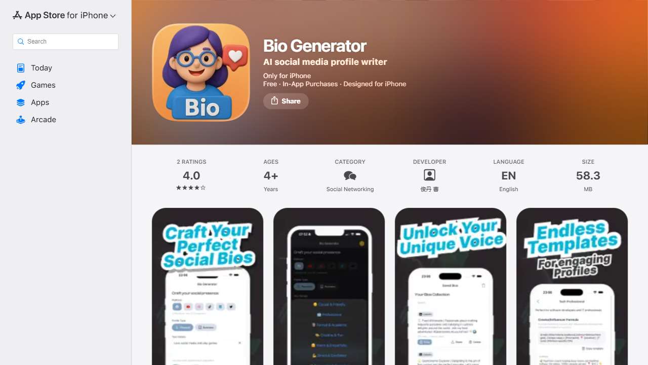 AI Bio Generator