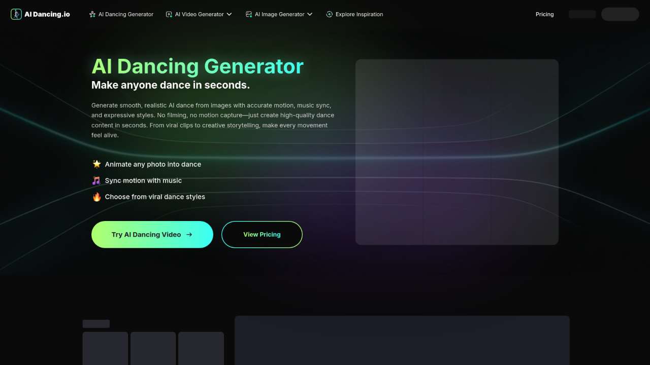 AI Dancing Generator