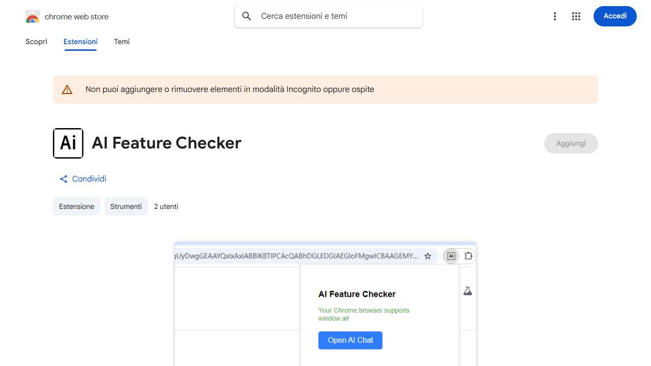 AI Feature Checker