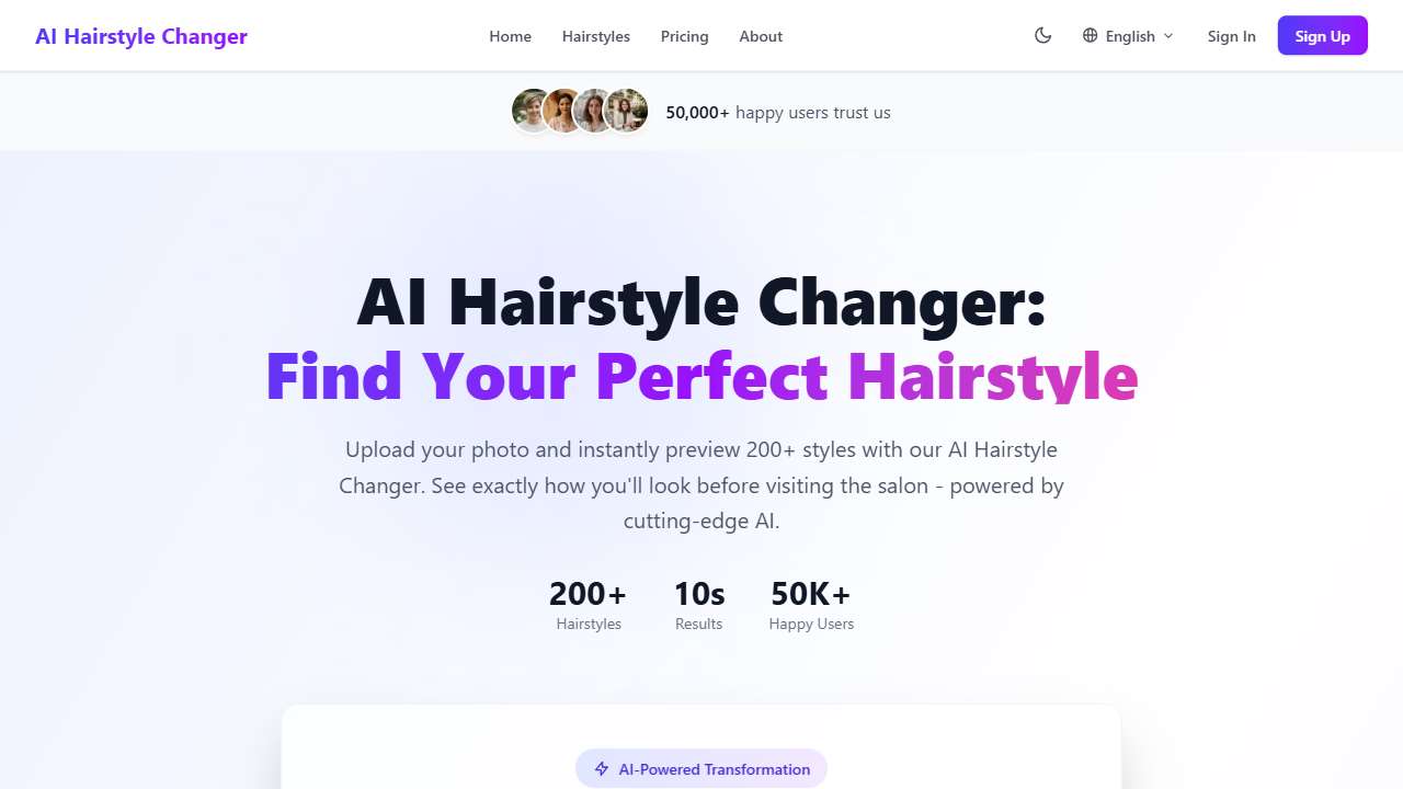 AI Hairstyle Changer