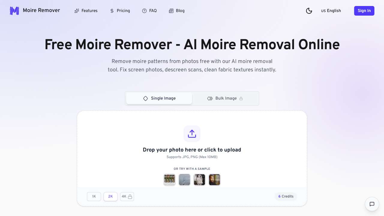AI Moire Remover