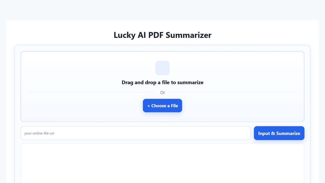 AI PDF Summarizer