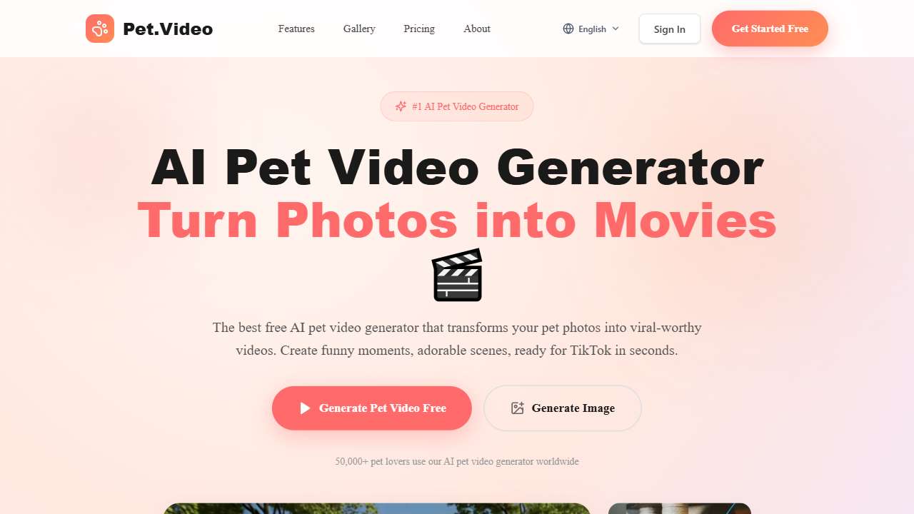 AI Pet Video Generator