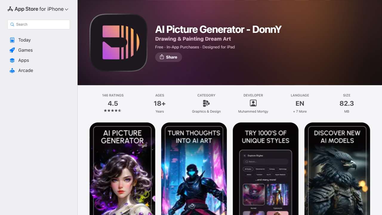 AI Picture Generator - Donny