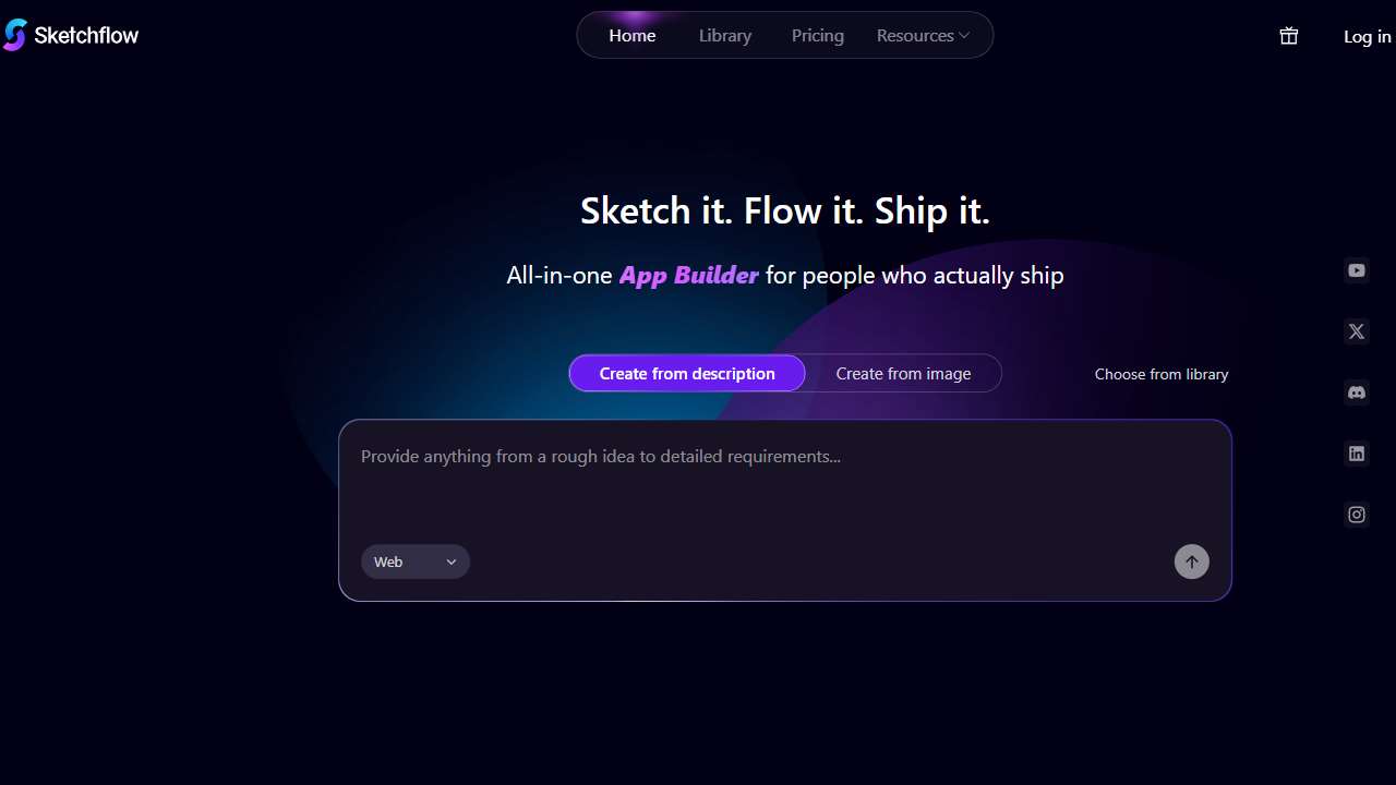 AI Web App Generator | No Code, Only Ideas