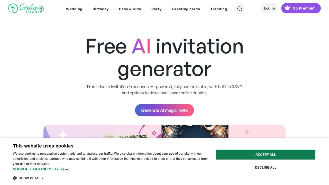 AI invitation generator