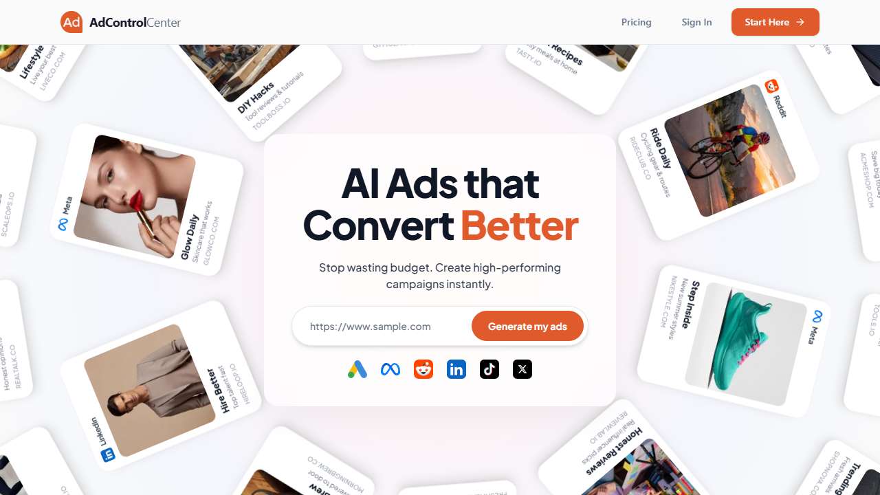 Ad Control Center