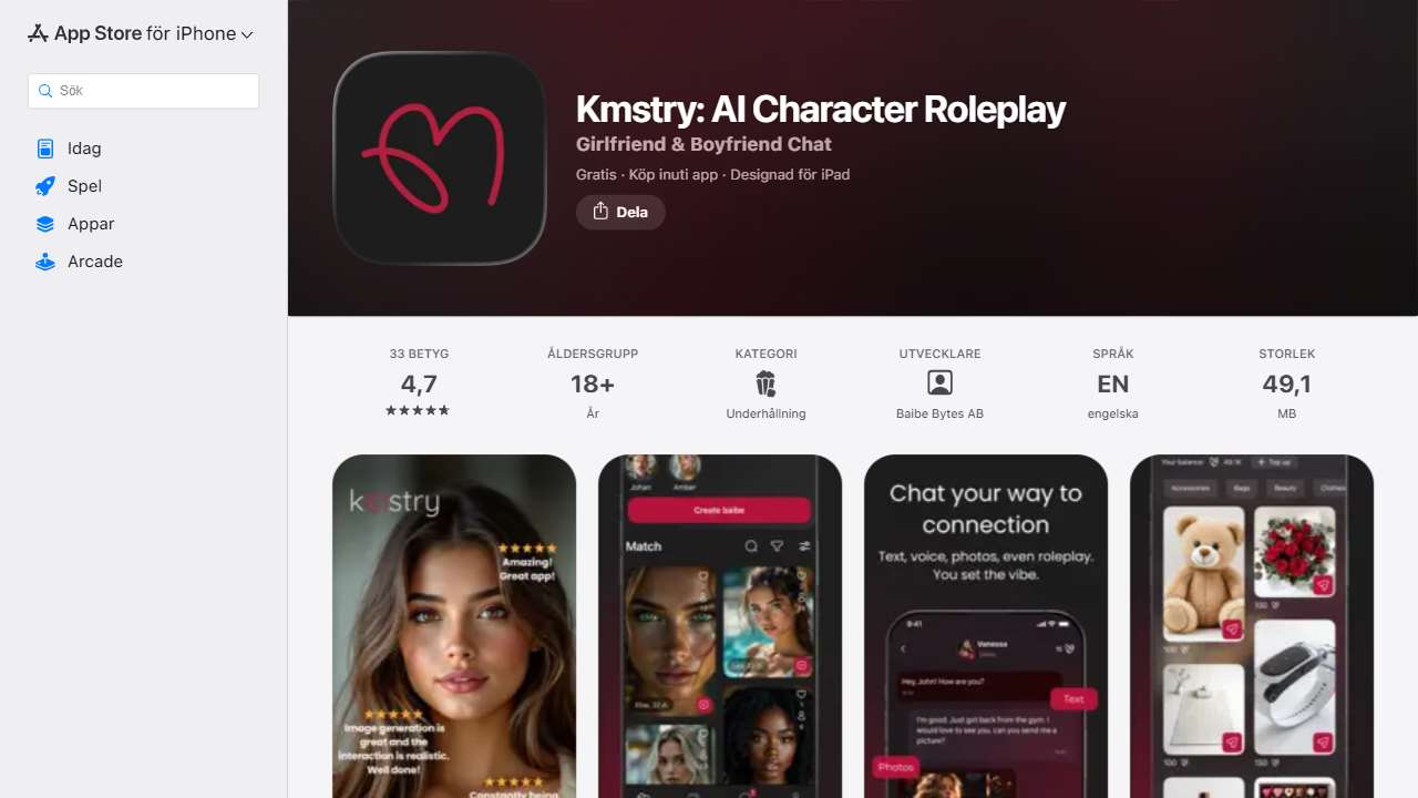 Baibe: AI chatt partner