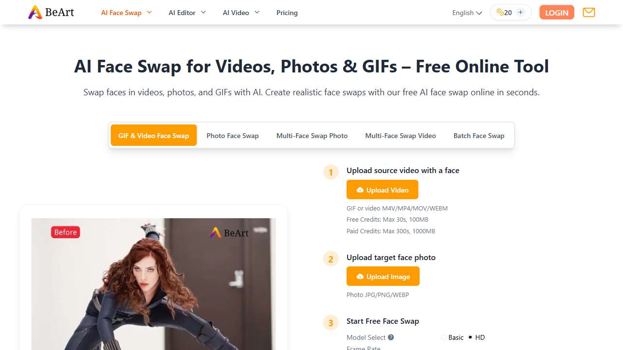 BeArt AI Face Swap