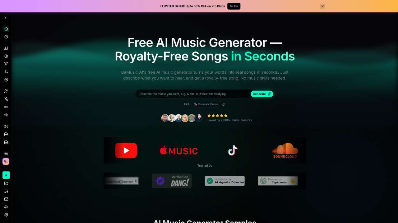 BeMusic AI: AI Music Generator