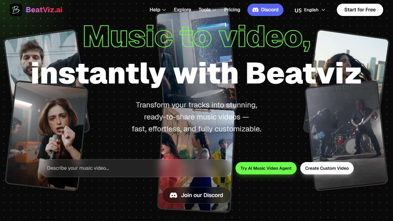 BeatViz - AI Music Video Generator for Musicians