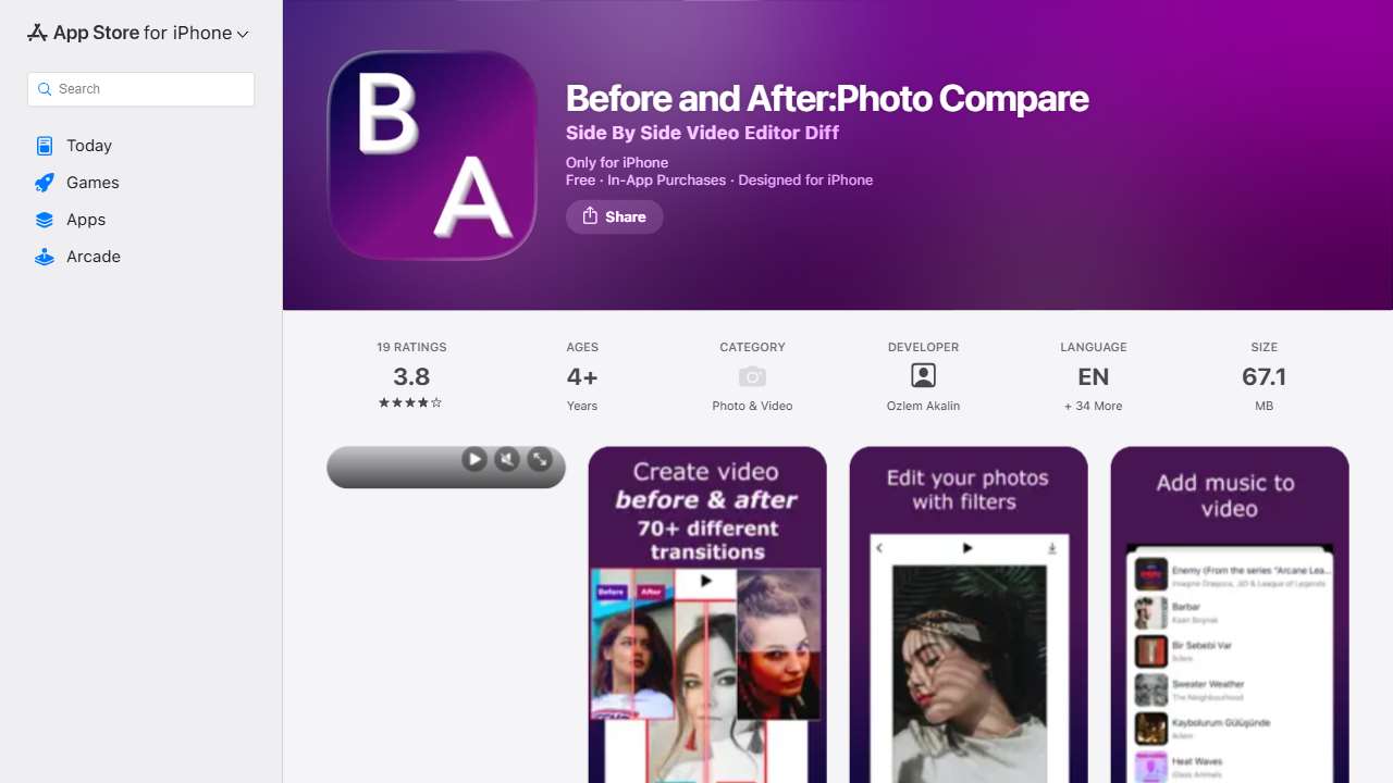 Before and After: Photo Compare