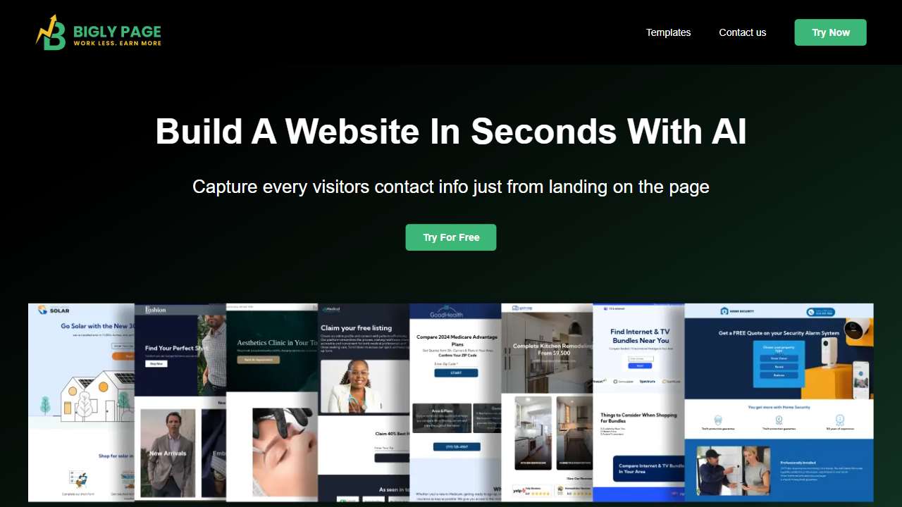 Bigly Pages AI Builder