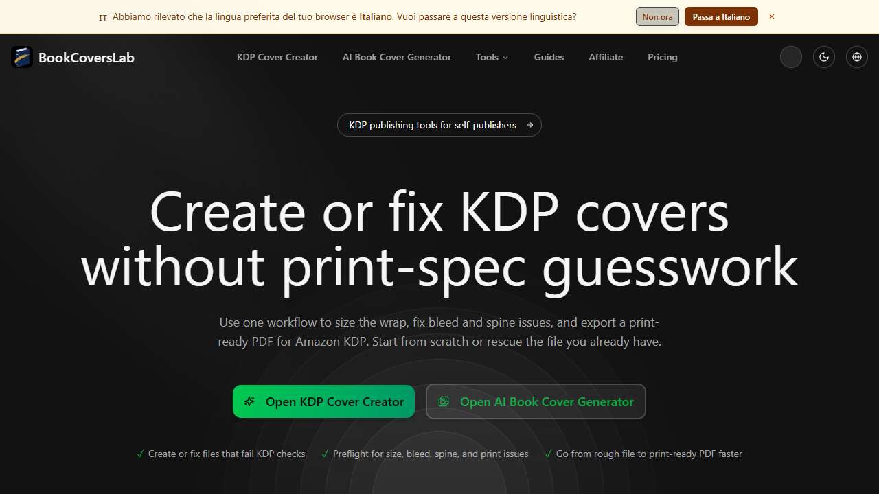 BookCoversLab – KDP Cover Creator