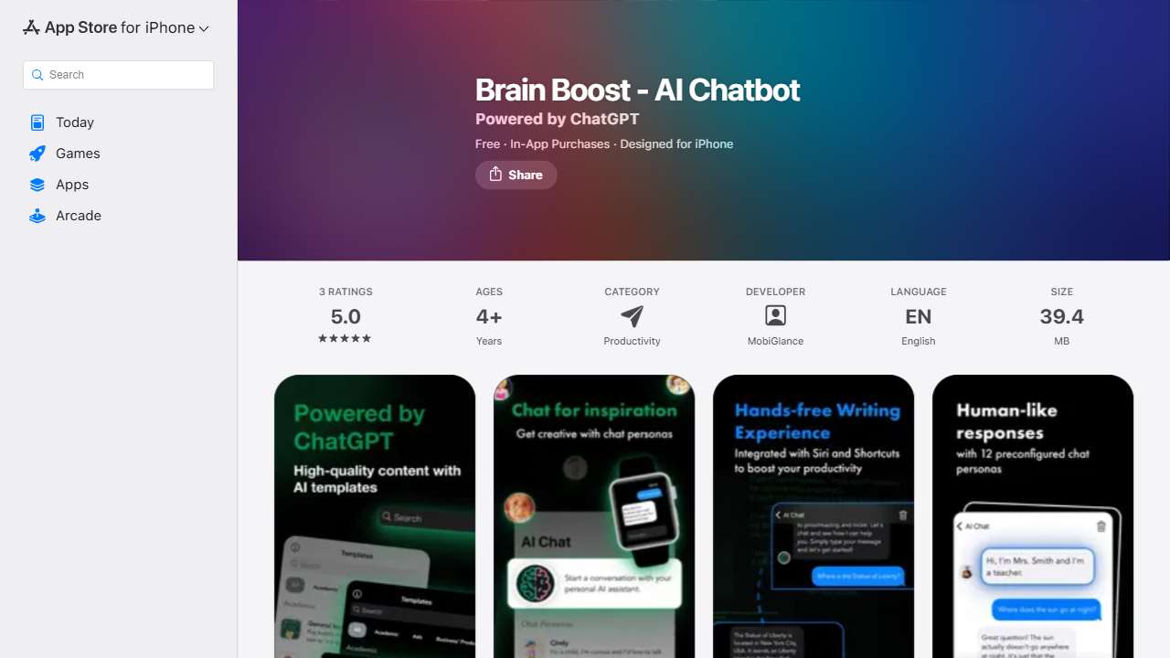 Brain Boost - AI Chatbot