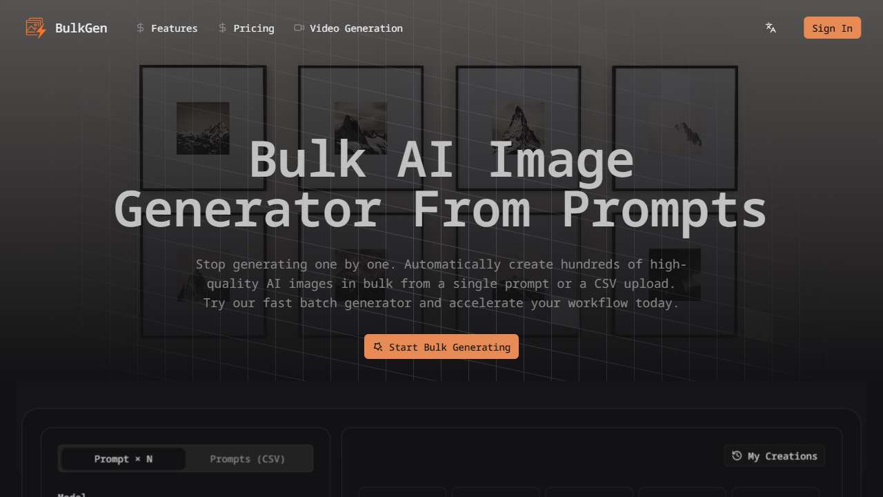 Bulk Image Generator