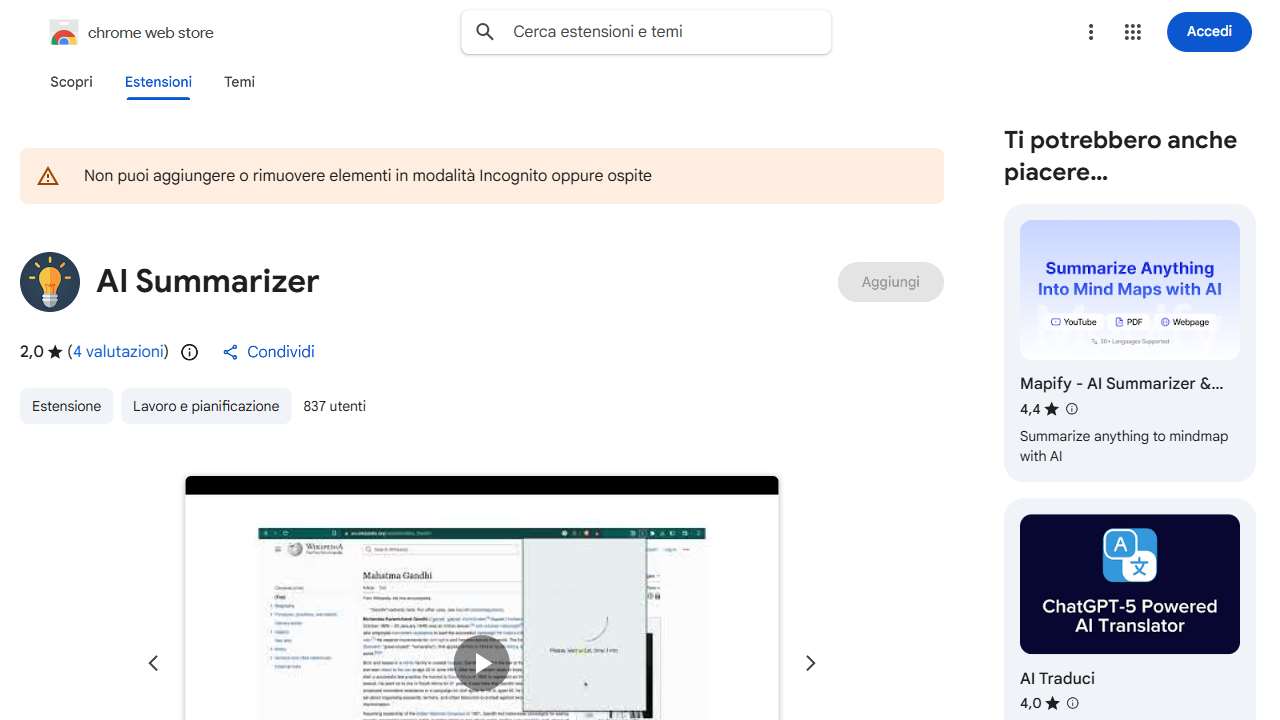 ChatGPT AI Summarizer Extension