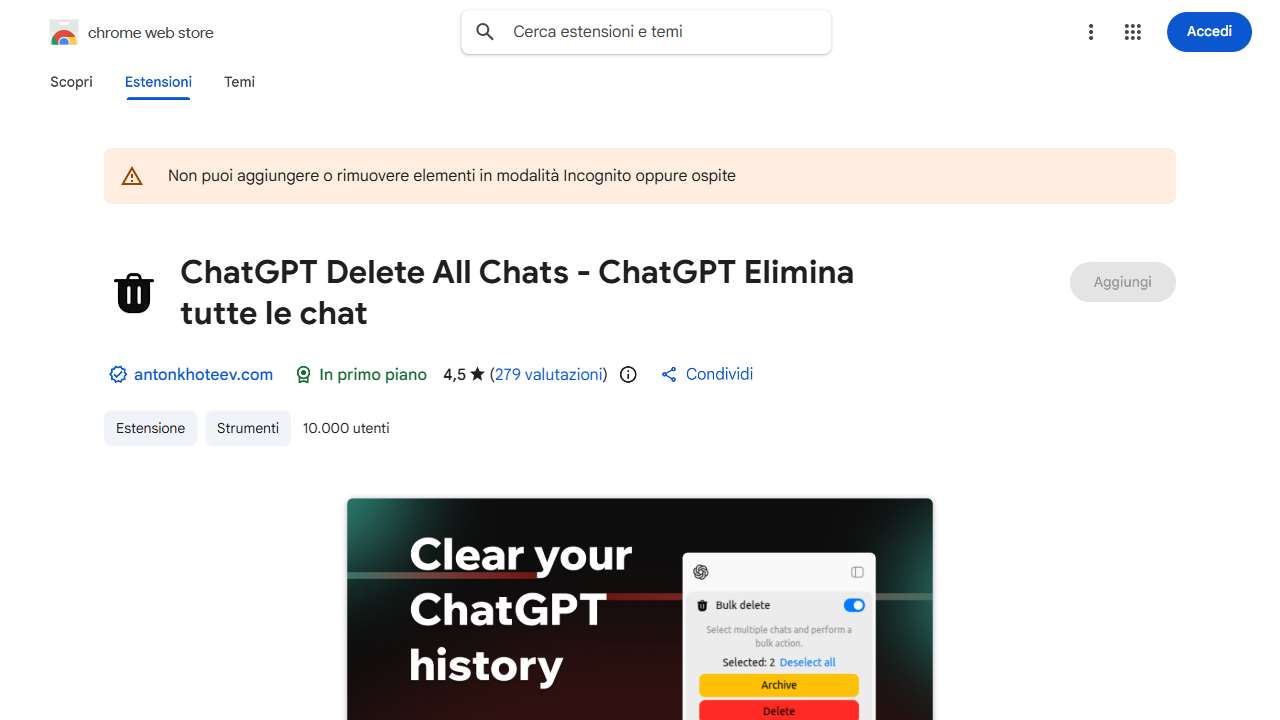 ChatGPT Delete All Chats