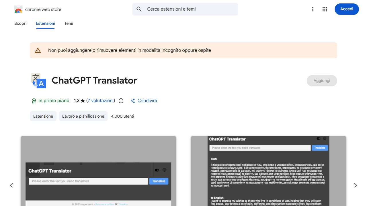 ChatGPT Translator