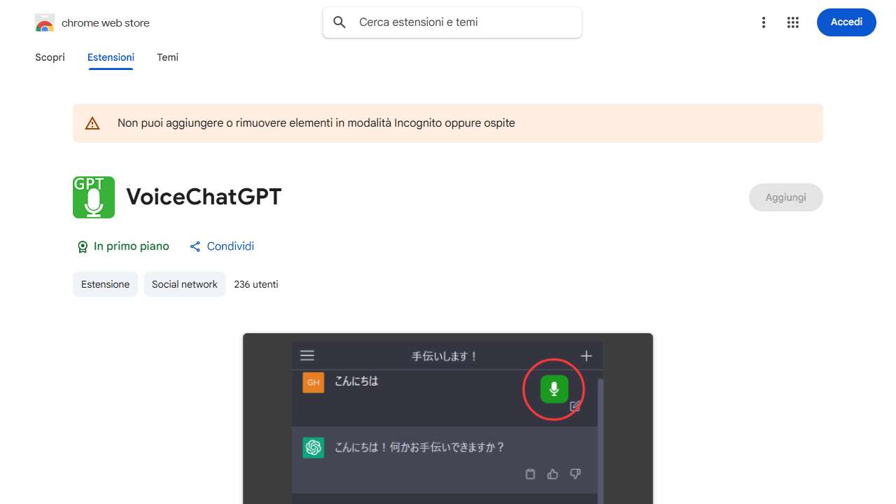 ChatGPT Voice Conversation Add-on