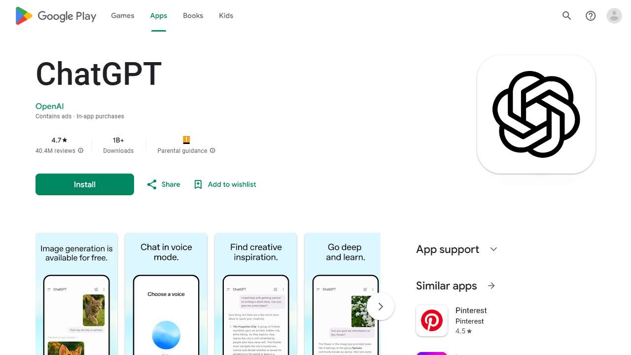 ChatGPT (Google Play App)