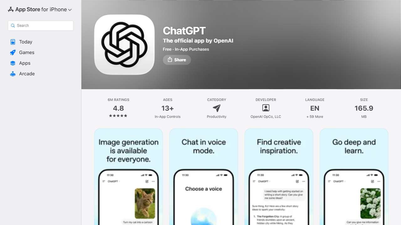 ChatGPT on the App Store