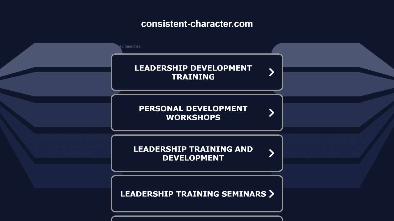 Consistent Character