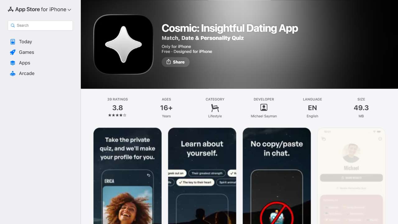 Cosmic: Insightful Dating App