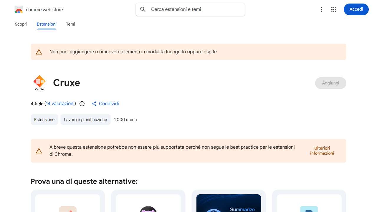 Cruxe AI Summarisation Extension