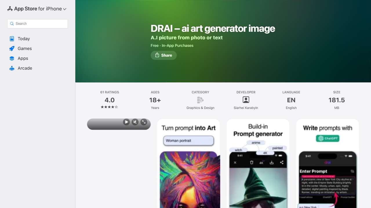 DRAI – ai art generator image