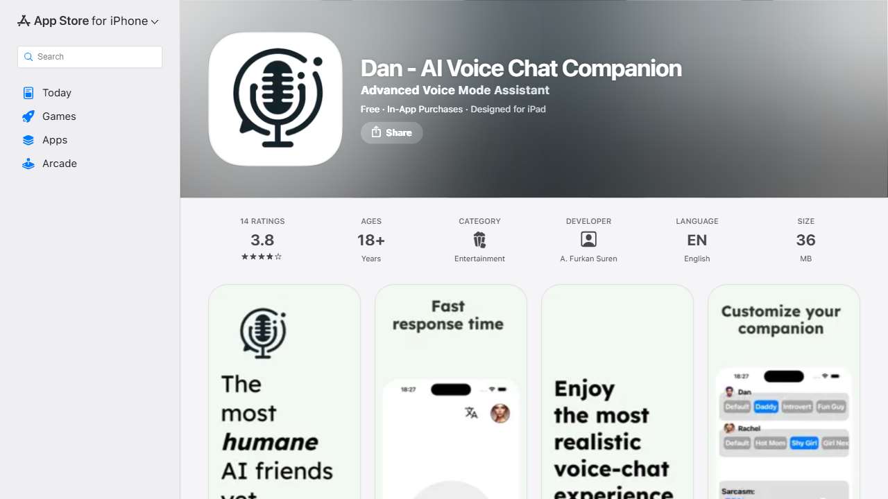 Dan - AI Voice Chat Companion