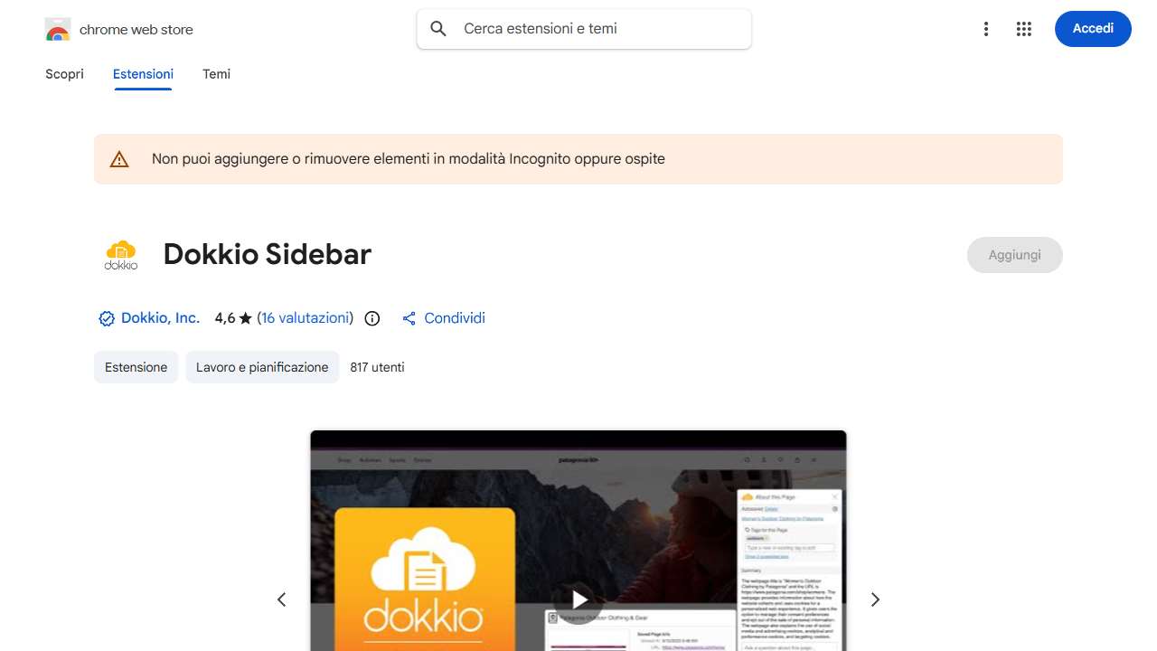 Dokkio Sidebar
