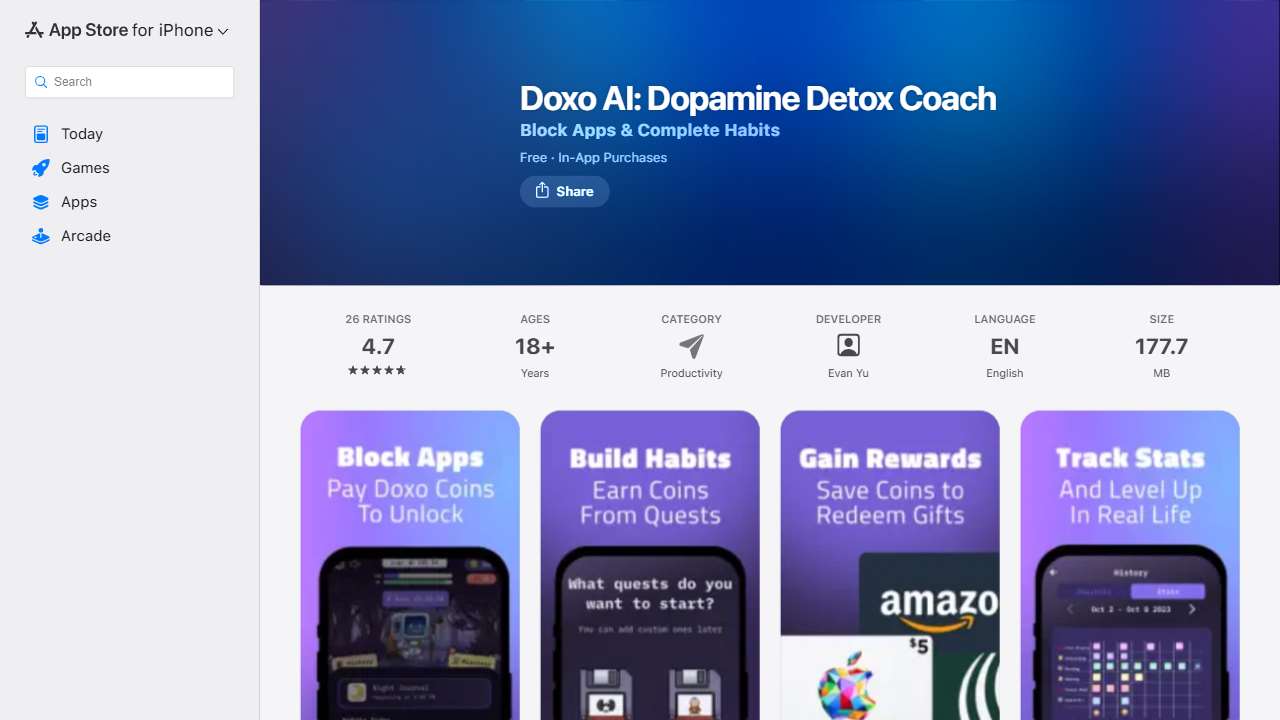 Doxo AI: Dopamine Detox Coach