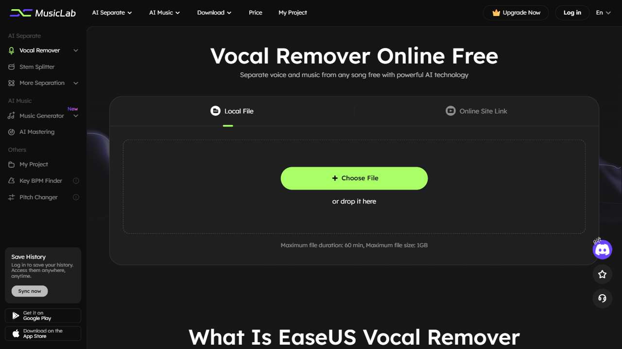EaseUS Vocal Remover
