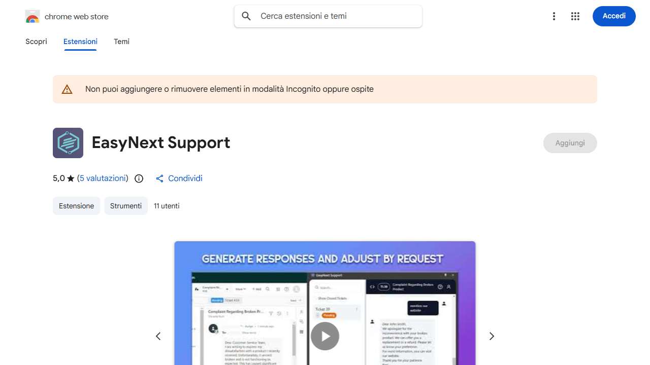 EasyNext Support