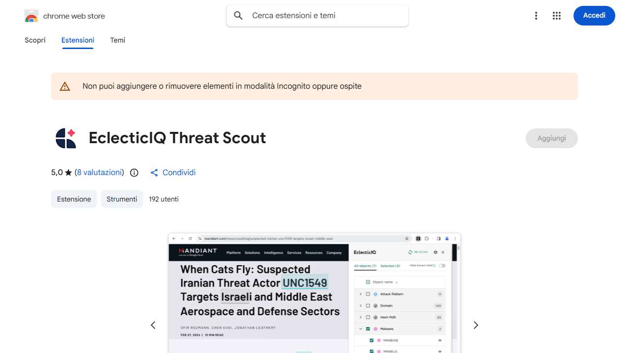 EclecticIQ Threat Scout