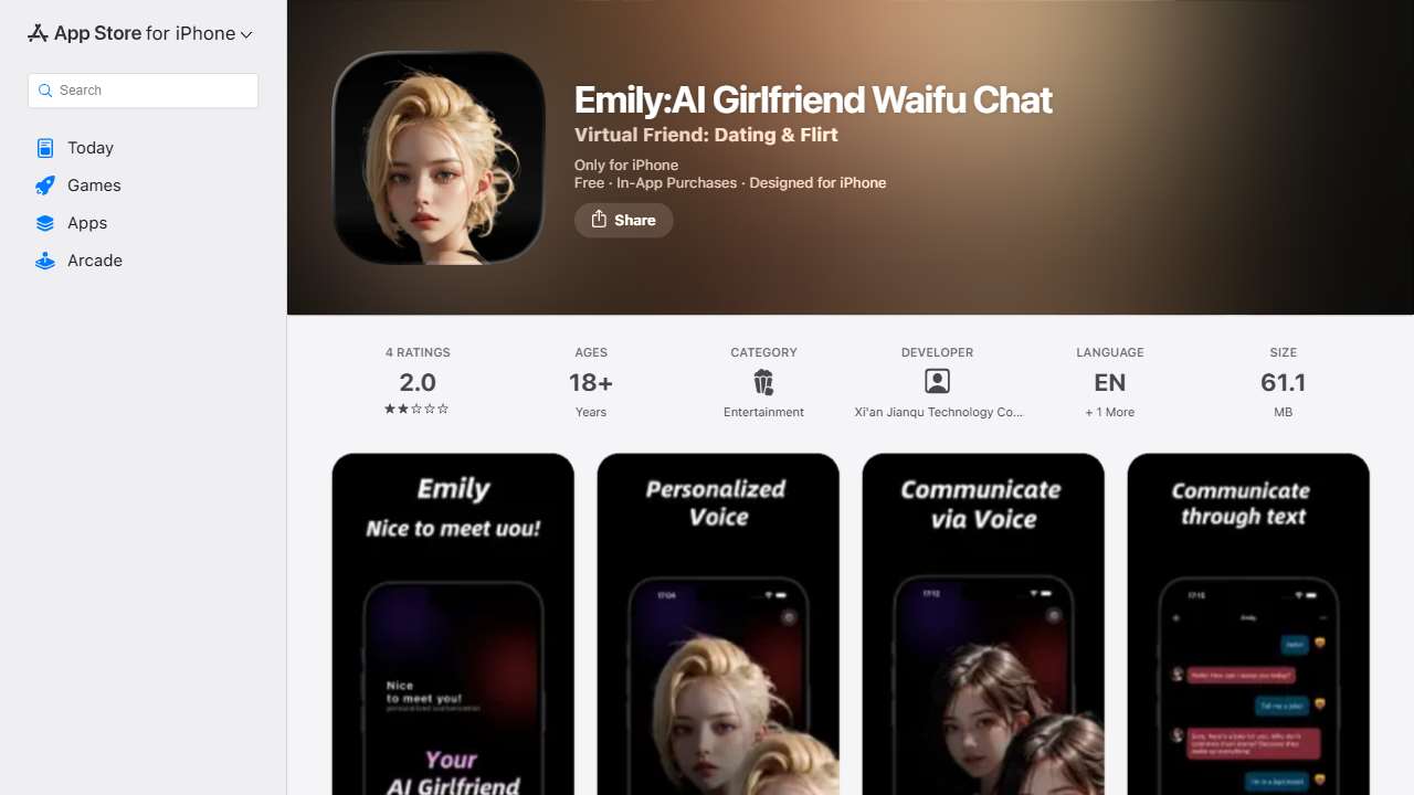 Emily:AI Girlfriend Waifu Chat