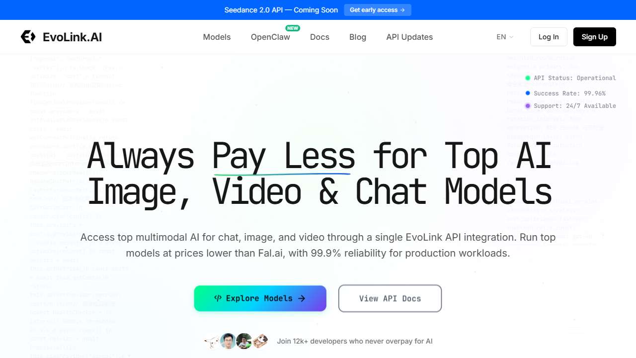 Evolink AI Model API