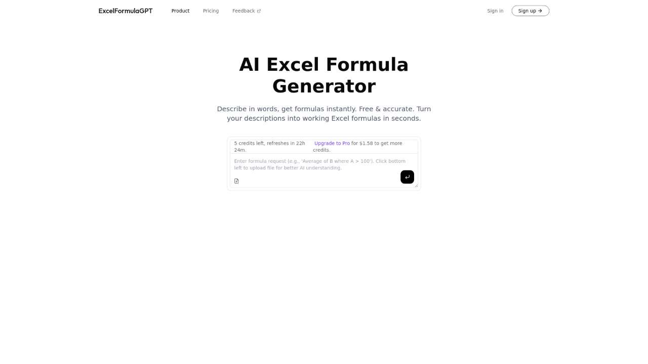 ExcelFormulaGPT