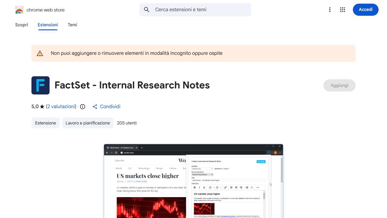 FactSet Internal Research Notes Extension