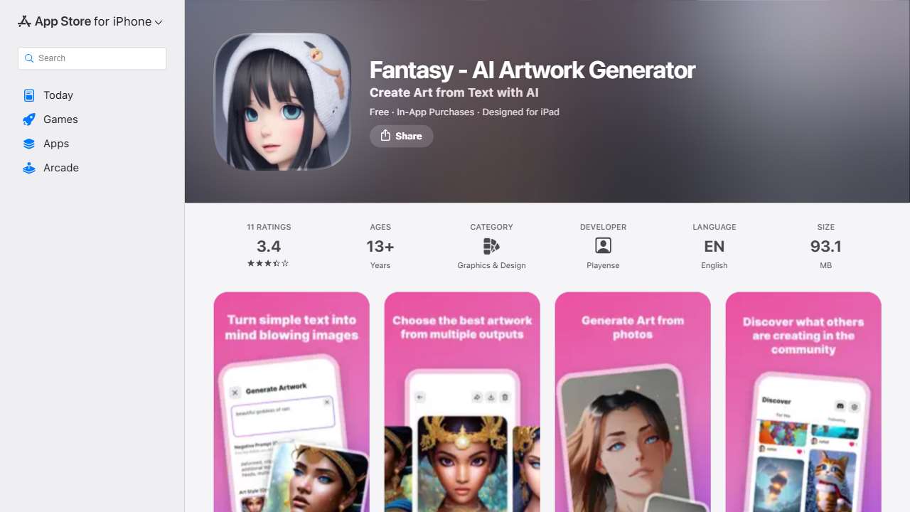 Fantasy AI Artwork Generator