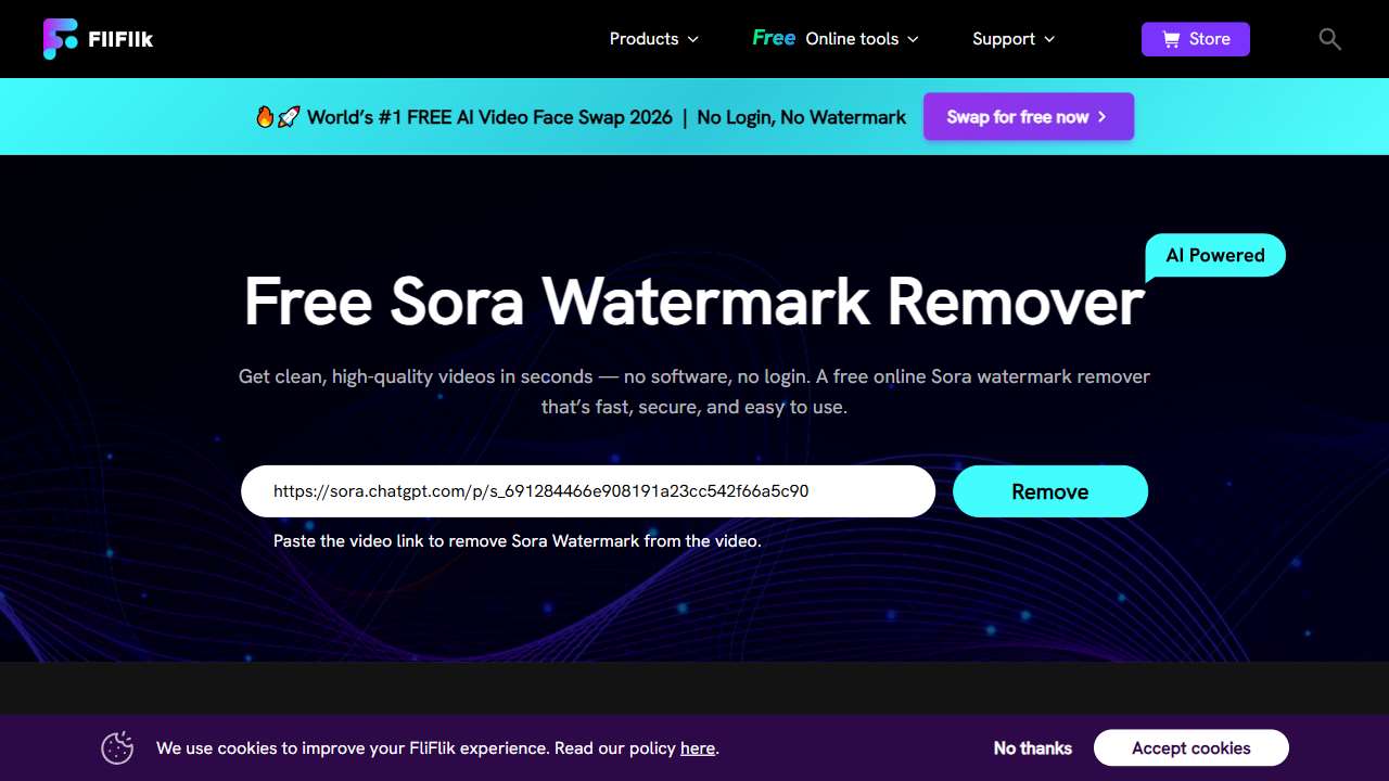 Free AI Sora Watermark Remover